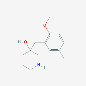 3-(2-Methoxy-5-methylbenzyl)piperidin-3-ol