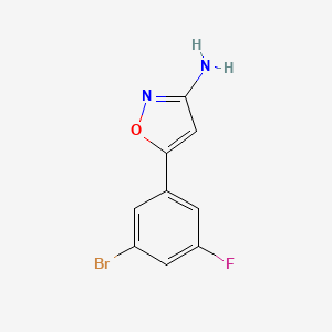 5-(3-Bromo-5-fluorophenyl)isoxazol-3-amine