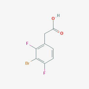 molecular formula C8H5BrF2O2 B13545874 2-(3-Bromo-2,4-difluorophenyl)acetic acid 