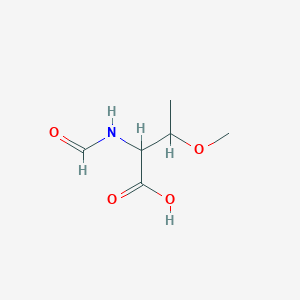 molecular formula C6H11NO4 B13545886 2-Formamido-3-methoxybutanoic acid CAS No. 7153-82-4