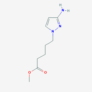 molecular formula C9H15N3O2 B13545916 Methyl 5-(3-amino-1H-pyrazol-1-yl)pentanoate CAS No. 90632-28-3