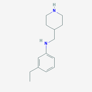 3-Ethyl-N-(piperidin-4-ylmethyl)aniline