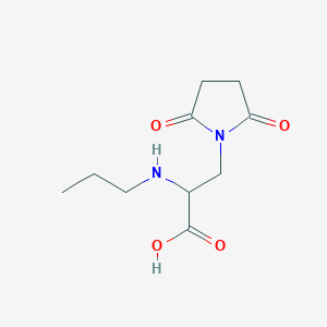 3-(2,5-Dioxopyrrolidin-1-yl)-2-(propylamino)propanoic acid