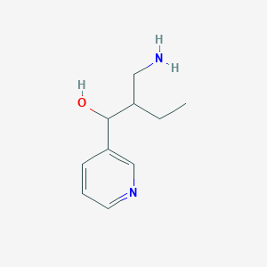 2-(Aminomethyl)-1-(pyridin-3-yl)butan-1-ol