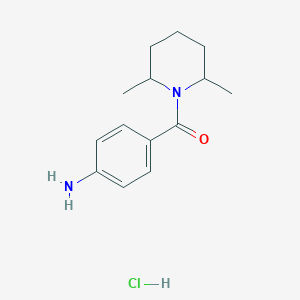 4-(2,6-Dimethylpiperidine-1-carbonyl)aniline hydrochloride