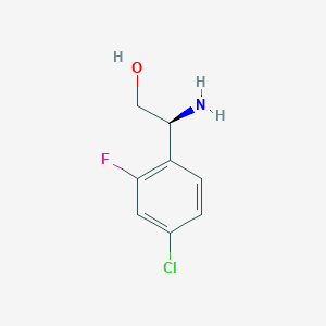 (S)-2-Amino-2-(4-chloro-2-fluorophenyl)ethan-1-ol