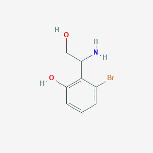 2-(1-Amino-2-hydroxyethyl)-3-bromophenol