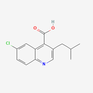 6-Chloro-3-isobutylquinoline-4-carboxylic acid