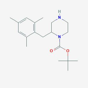 2-(2,4,6-Trimethyl-benzyl)-piperazine-1-carboxylic acid tert-butyl ester