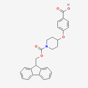 4-[(1-{[(9H-fluoren-9-yl)methoxy]carbonyl}piperidin-4-yl)oxy]benzoic acid