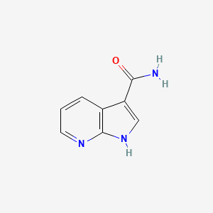 molecular formula C8H7N3O B1354610 1H-吡咯并[2,3-b]吡啶-3-甲酰胺 CAS No. 74420-16-9