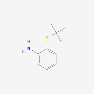 molecular formula C10H15NS B1354611 2-(叔丁基硫)苯胺 CAS No. 51942-41-7