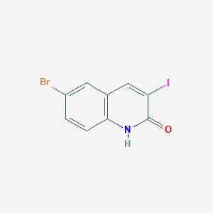 6-Bromo-3-iodoquinolinone