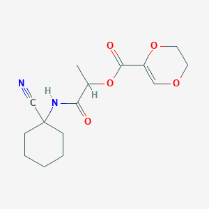 1-[(1-Cyanocyclohexyl)carbamoyl]ethyl 5,6-dihydro-1,4-dioxine-2-carboxylate