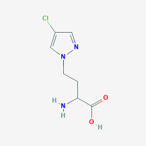 2-Amino-4-(4-chloro-1h-pyrazol-1-yl)butanoic acid