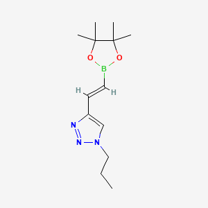 1-propyl-4-[2-(tetramethyl-1,3,2-dioxaborolan-2-yl)ethenyl]-1H-1,2,3-triazole