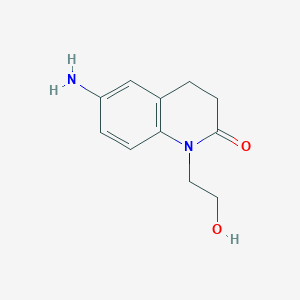 6-Amino-1-(2-hydroxyethyl)-3,4-dihydroquinolin-2(1h)-one