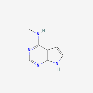 molecular formula C7H8N4 B1354621 N-methyl-7h-pyrrolo[2,3-d]pyrimidin-4-amine CAS No. 78727-16-9