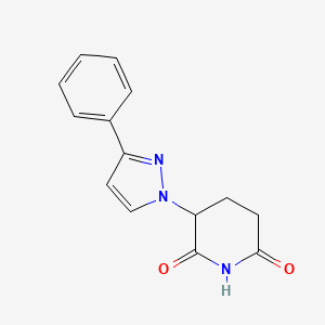 3-(3-phenyl-1H-pyrazol-1-yl)-2,6-Piperidinedione