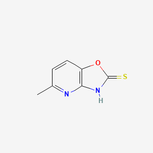 molecular formula C7H6N2OS B1354622 5-Methyloxazolo[4,5-b]pyridine-2-thiol CAS No. 55656-32-1