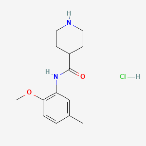 N-(2-methoxy-5-methylphenyl)piperidine-4-carboxamidehydrochloride