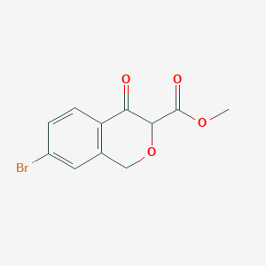 methyl7-bromo-4-oxo-3,4-dihydro-1H-2-benzopyran-3-carboxylate