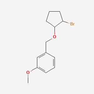 1-(((2-Bromocyclopentyl)oxy)methyl)-3-methoxybenzene