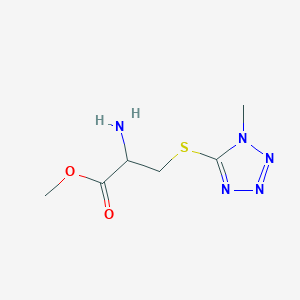 methyl S-(1-methyl-1H-tetrazol-5-yl)cysteinate