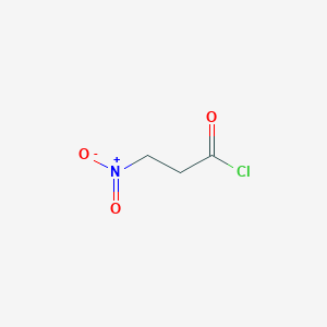 molecular formula C3H4ClNO3 B1354642 3-Nitropropanoyl chloride CAS No. 51834-15-2