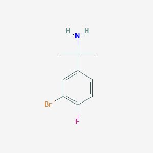 2-(3-Bromo-4-fluorophenyl)propan-2-amine