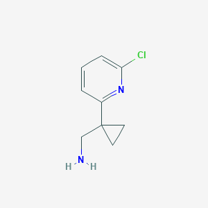 (1-(6-Chloropyridin-2-YL)cyclopropyl)methanamine