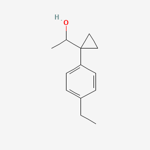 1-[1-(4-Ethylphenyl)cyclopropyl]ethan-1-ol