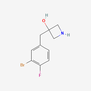 3-(3-Bromo-4-fluorobenzyl)azetidin-3-ol