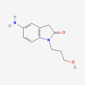 5-Amino-1-(3-hydroxypropyl)indolin-2-one