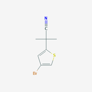 2-(4-Bromothiophen-2-yl)-2-methylpropanenitrile