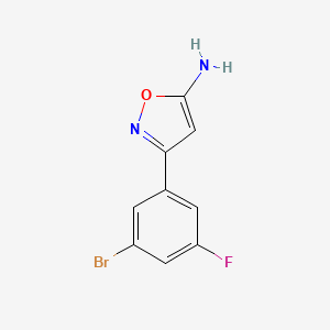 3-(3-Bromo-5-fluorophenyl)isoxazol-5-amine