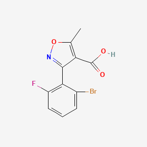 3-(2-Bromo-6-fluorophenyl)-5-methylisoxazole-4-carboxylic acid