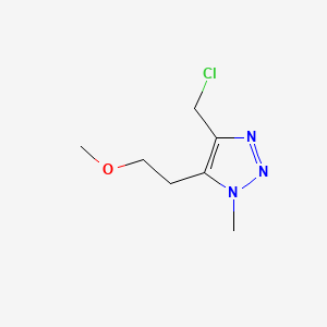 4-(chloromethyl)-5-(2-methoxyethyl)-1-methyl-1H-1,2,3-triazole