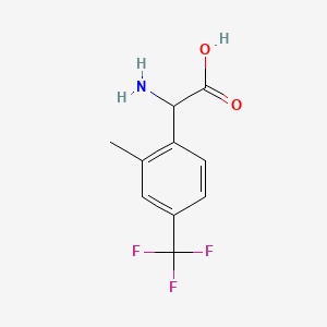 2-Amino-2-(2-methyl-4-(trifluoromethyl)phenyl)acetic acid