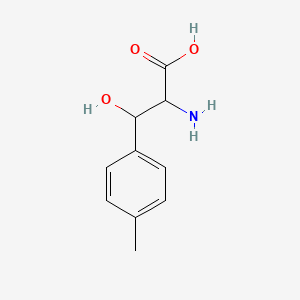 molecular formula C10H13NO3 B13546527 2-Amino-3-hydroxy-3-(p-tolyl)propanoic acid 