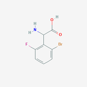 2-Amino-2-(2-bromo-6-fluorophenyl)acetic acid