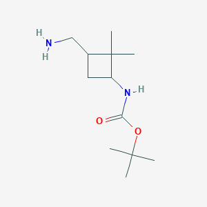 tert-Butyl (3-(aminomethyl)-2,2-dimethylcyclobutyl)carbamate