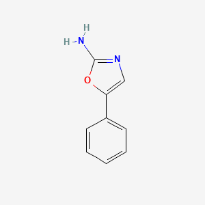 molecular formula C9H8N2O B1354665 5-Phenyl-1,3-oxazol-2-amine CAS No. 6826-24-0