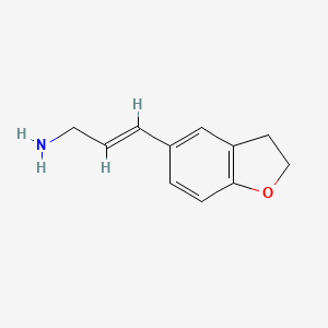 3-(2,3-Dihydrobenzofuran-5-yl)prop-2-en-1-amine