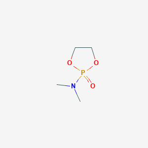 molecular formula C4H10NO3P B1354666 2-(Dimethylamino)-1,3,2lambda~5~-dioxaphospholan-2-one CAS No. 7114-66-1