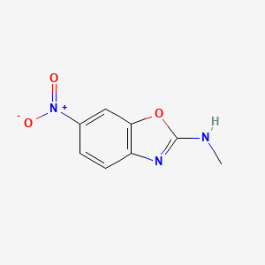 molecular formula C8H7N3O3 B1354669 N-methyl-6-nitro-1,3-benzoxazol-2-amine CAS No. 78749-80-1