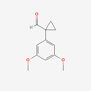 1-(3,5-Dimethoxyphenyl)cyclopropane-1-carbaldehyde