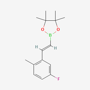 (E)-2-(5-Fluoro-2-methylstyryl)-4,4,5,5-tetramethyl-1,3,2-dioxaborolane