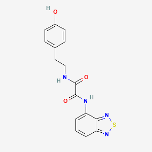 N-(2,1,3-benzothiadiazol-4-yl)-N'-[2-(4-hydroxyphenyl)ethyl]ethanediamide