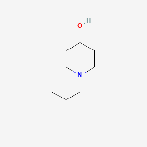 molecular formula C9H19NO B1354676 1-(2-甲基丙基)哌啶-4-醇 CAS No. 79508-91-1